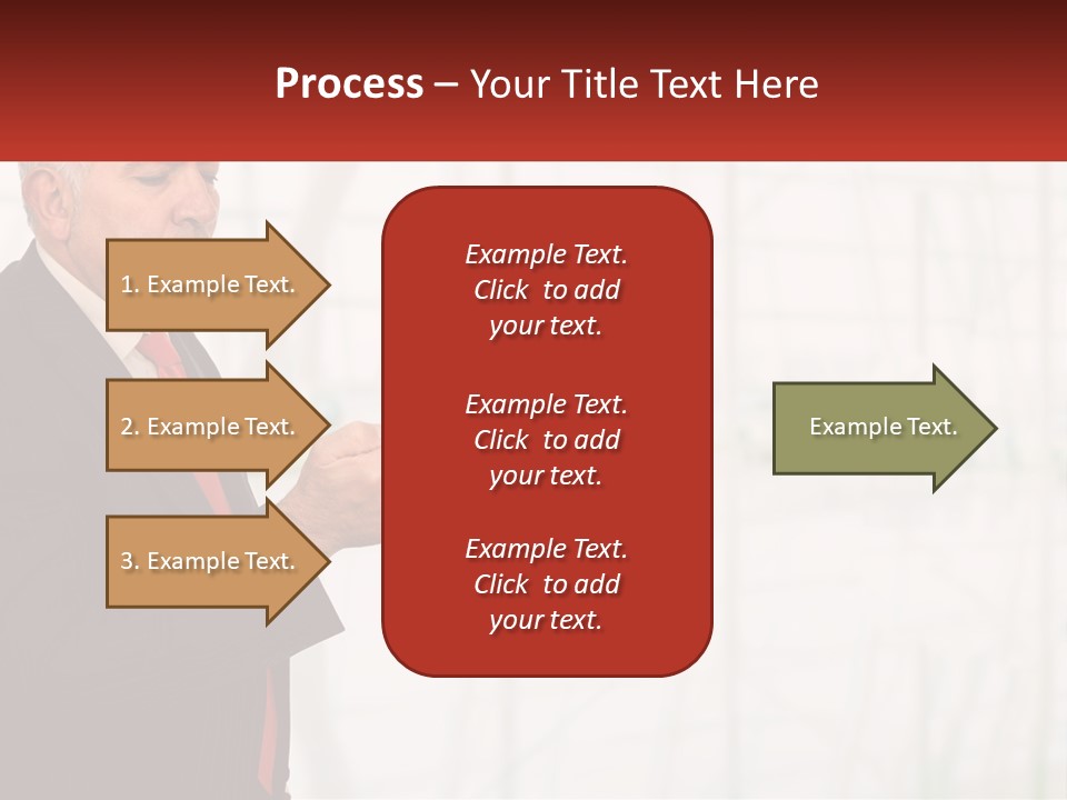 A Man In A Suit Holding A Cell Phone PowerPoint Template
