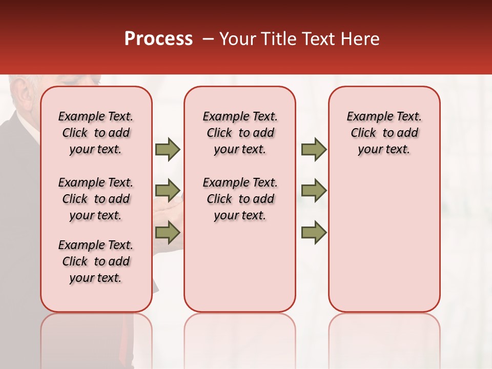 A Man In A Suit Holding A Cell Phone PowerPoint Template