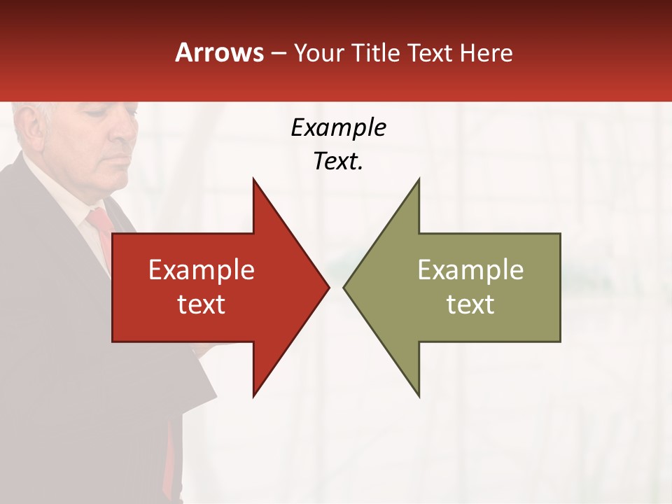 A Man In A Suit Holding A Cell Phone PowerPoint Template