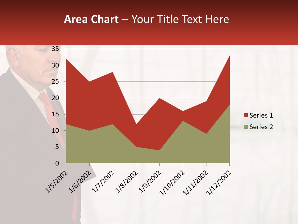 A Man In A Suit Holding A Cell Phone PowerPoint Template