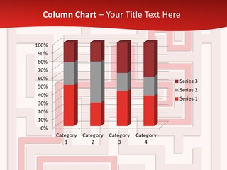 A Red And White Maze Powerpoint Presentation PowerPoint Template