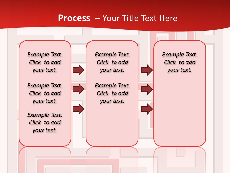 A Red And White Maze Powerpoint Presentation PowerPoint Template