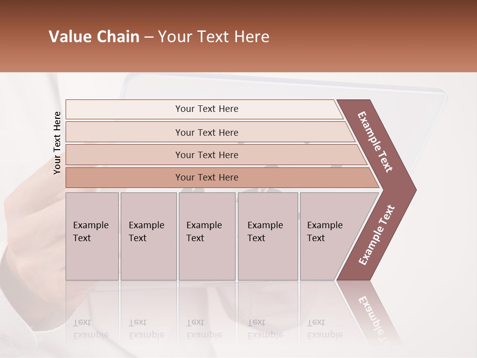A Person Holding A Tablet With A Group Of People On It PowerPoint Template