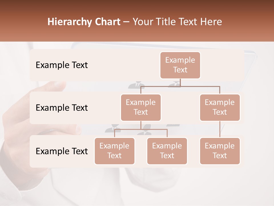 A Person Holding A Tablet With A Group Of People On It PowerPoint Template