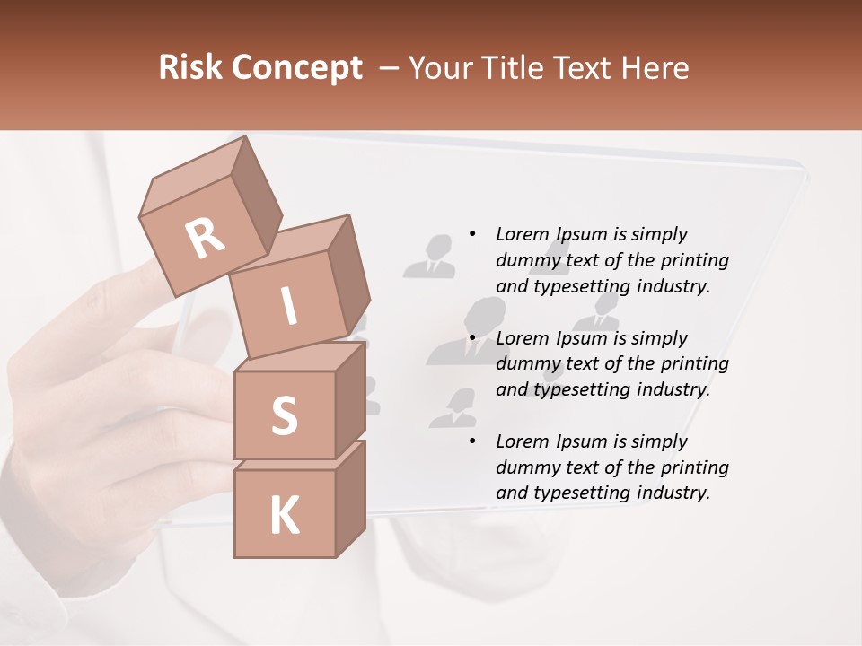 A Person Holding A Tablet With A Group Of People On It PowerPoint Template