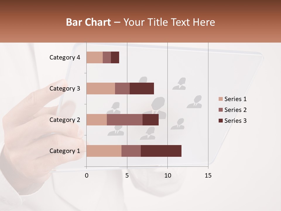 A Person Holding A Tablet With A Group Of People On It PowerPoint Template