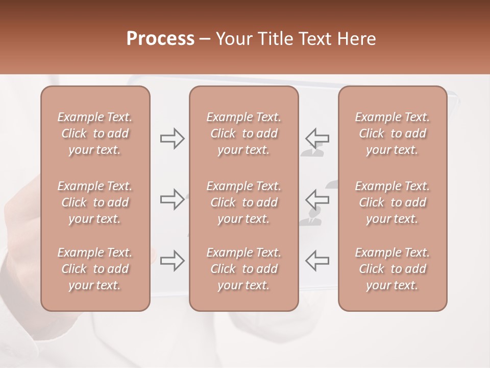 A Person Holding A Tablet With A Group Of People On It PowerPoint Template