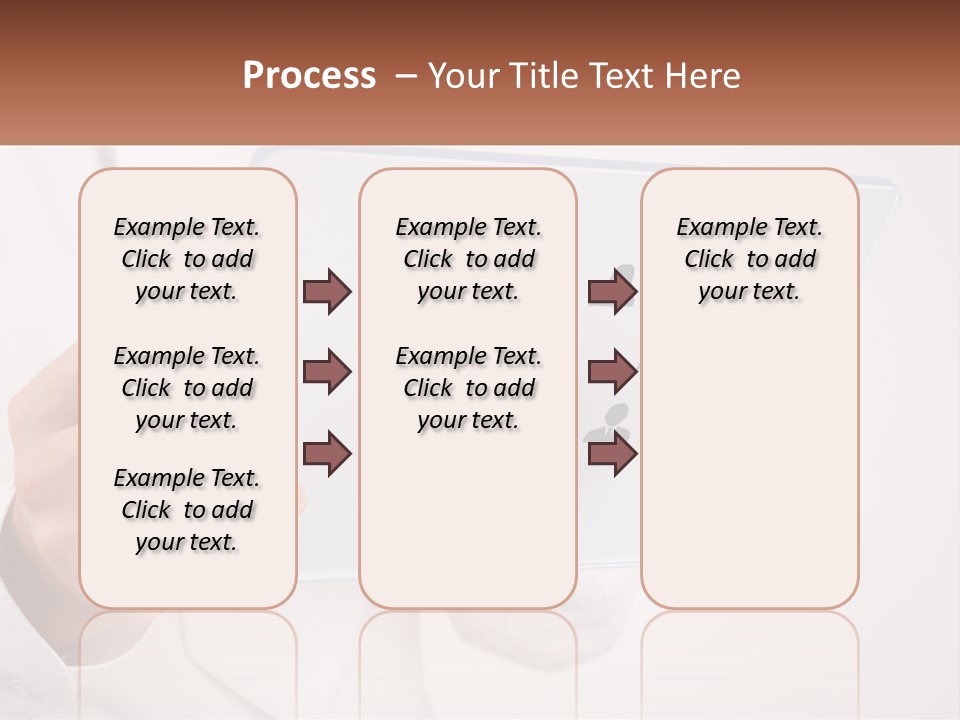 A Person Holding A Tablet With A Group Of People On It PowerPoint Template