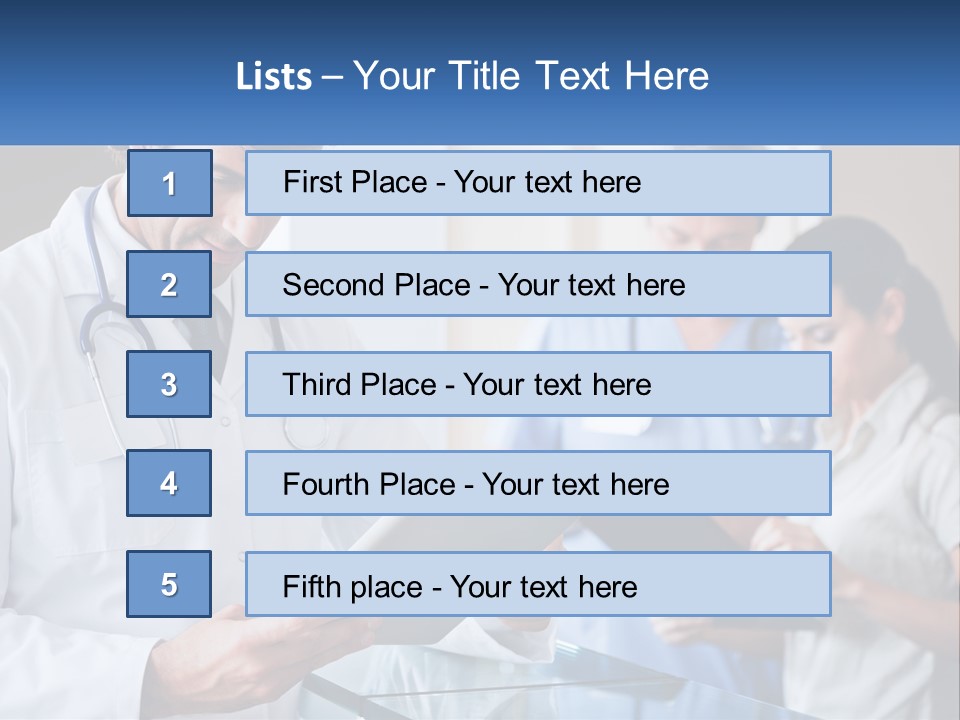 A Doctor Is Looking At Something On A Tablet PowerPoint Template