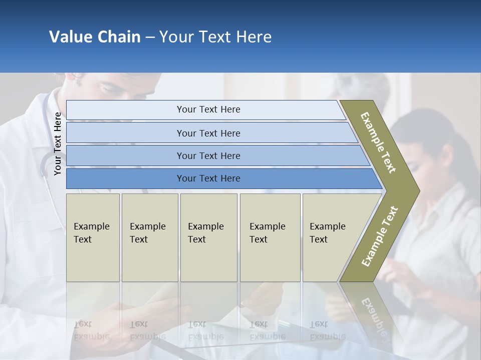 A Doctor Is Looking At Something On A Tablet PowerPoint Template