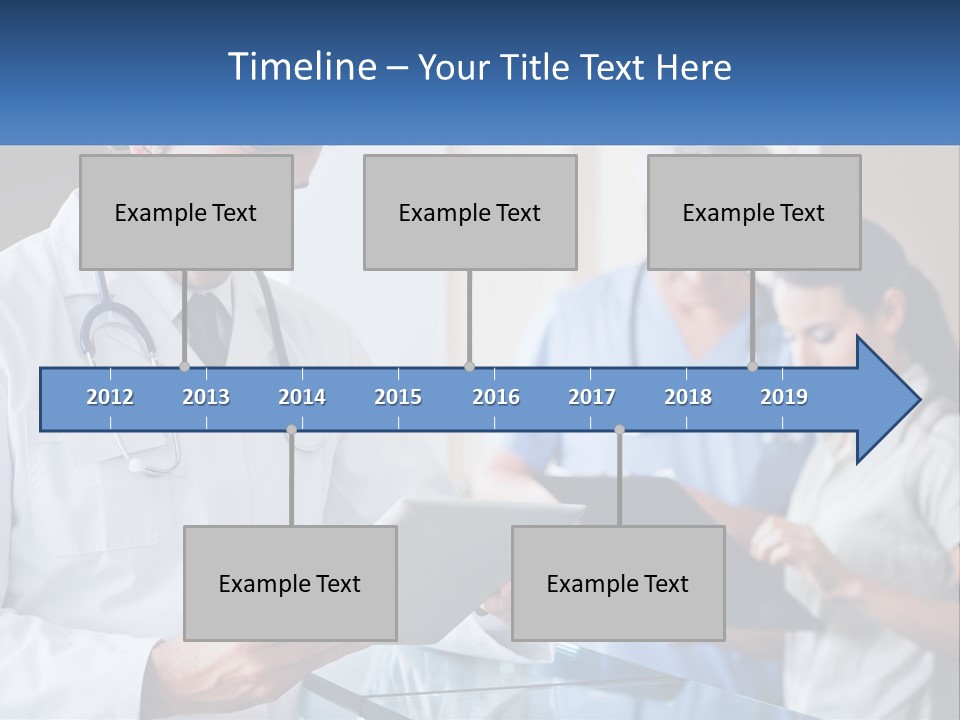 A Doctor Is Looking At Something On A Tablet PowerPoint Template