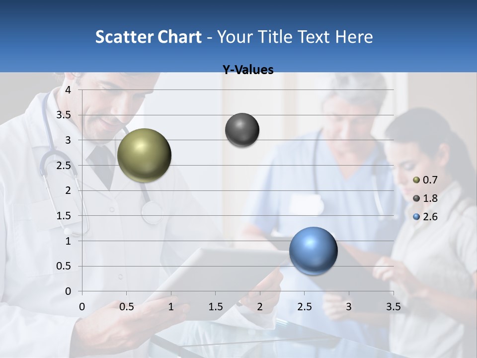 A Doctor Is Looking At Something On A Tablet PowerPoint Template
