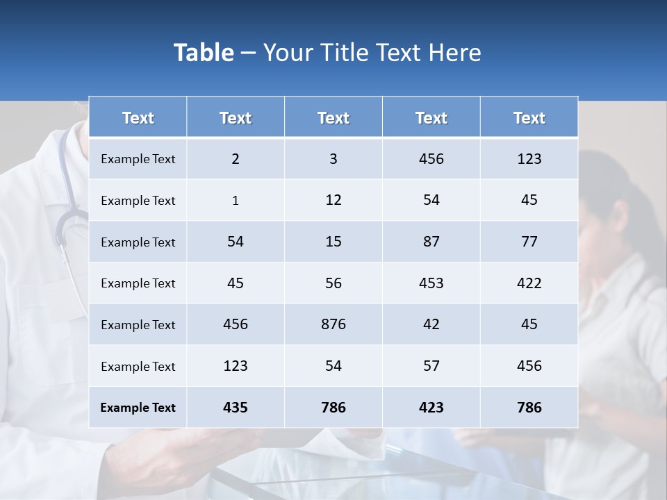 A Doctor Is Looking At Something On A Tablet PowerPoint Template
