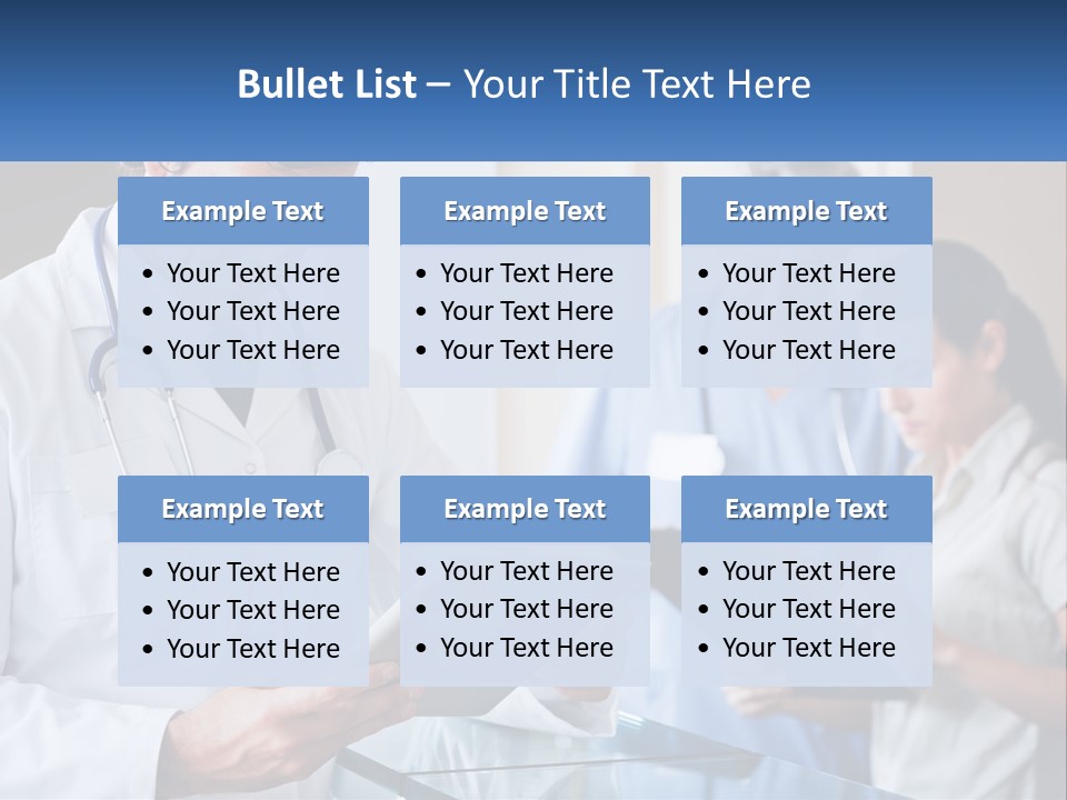 A Doctor Is Looking At Something On A Tablet PowerPoint Template