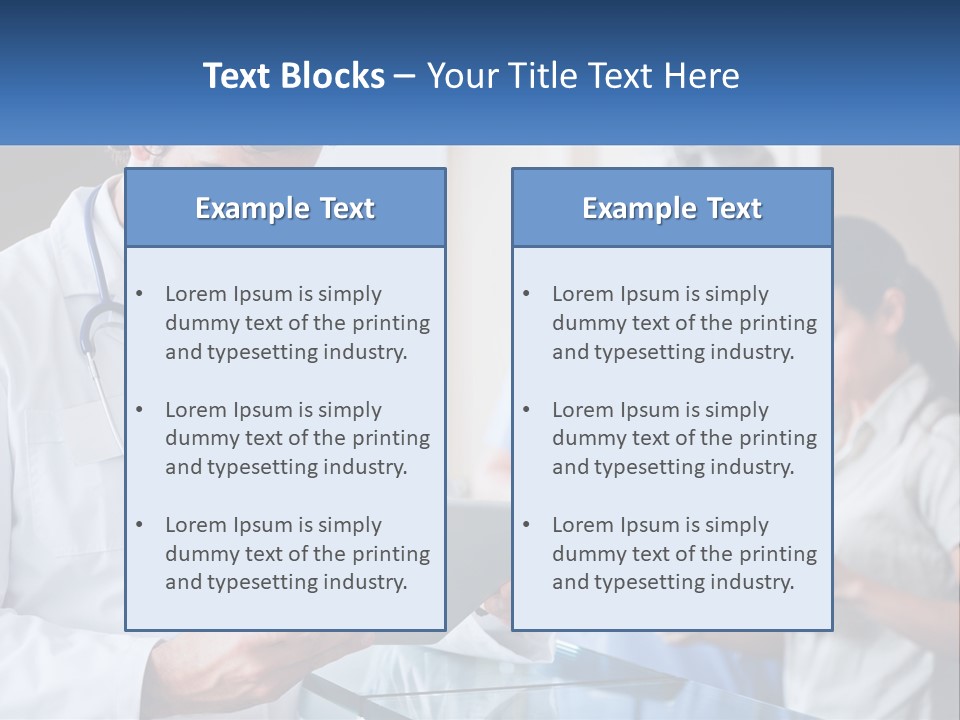 A Doctor Is Looking At Something On A Tablet PowerPoint Template