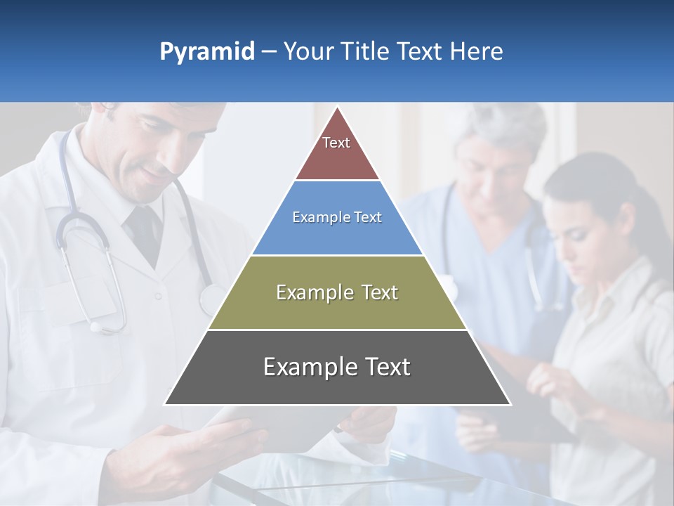 A Doctor Is Looking At Something On A Tablet PowerPoint Template