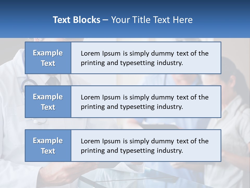 A Doctor Is Looking At Something On A Tablet PowerPoint Template