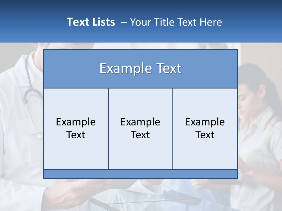 A Doctor Is Looking At Something On A Tablet PowerPoint Template