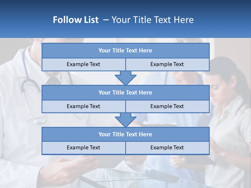 A Doctor Is Looking At Something On A Tablet PowerPoint Template