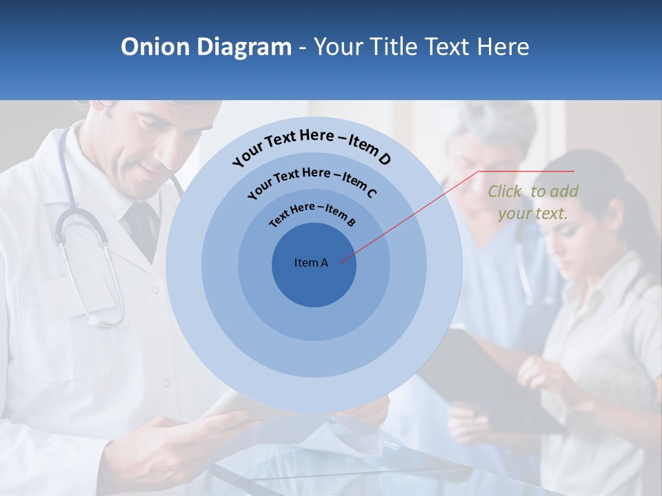 A Doctor Is Looking At Something On A Tablet PowerPoint Template