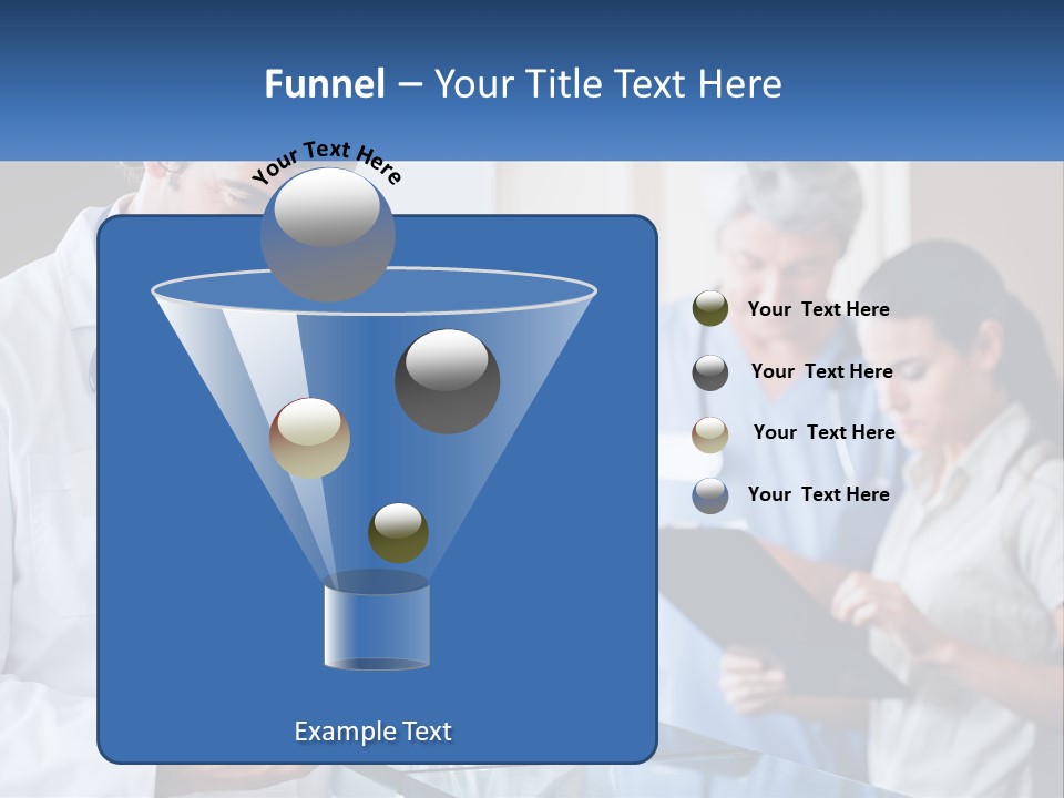 A Doctor Is Looking At Something On A Tablet PowerPoint Template