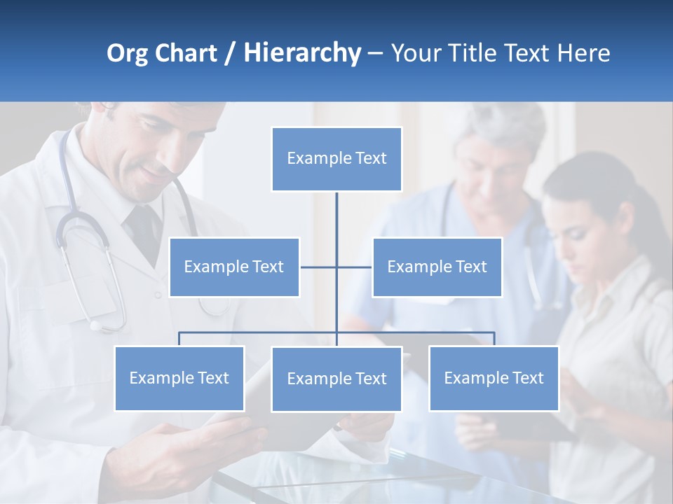 A Doctor Is Looking At Something On A Tablet PowerPoint Template