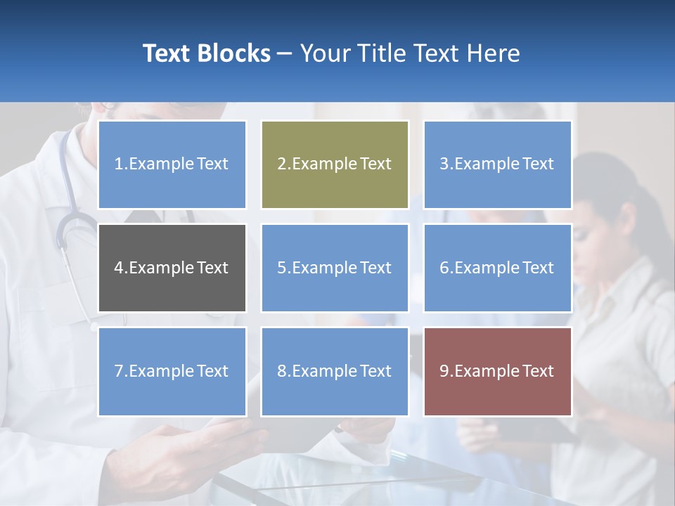 A Doctor Is Looking At Something On A Tablet PowerPoint Template