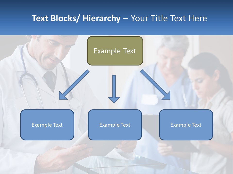 A Doctor Is Looking At Something On A Tablet PowerPoint Template