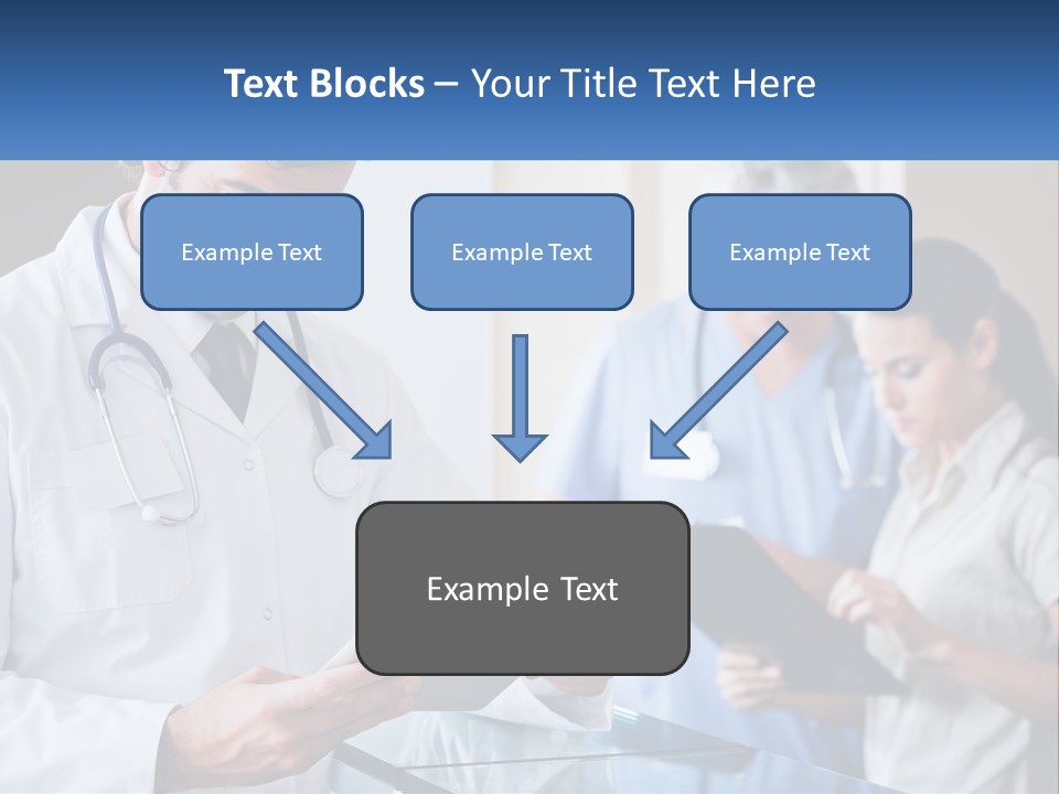 A Doctor Is Looking At Something On A Tablet PowerPoint Template