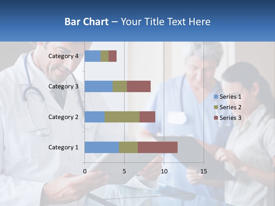 A Doctor Is Looking At Something On A Tablet PowerPoint Template