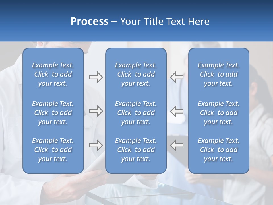 A Doctor Is Looking At Something On A Tablet PowerPoint Template