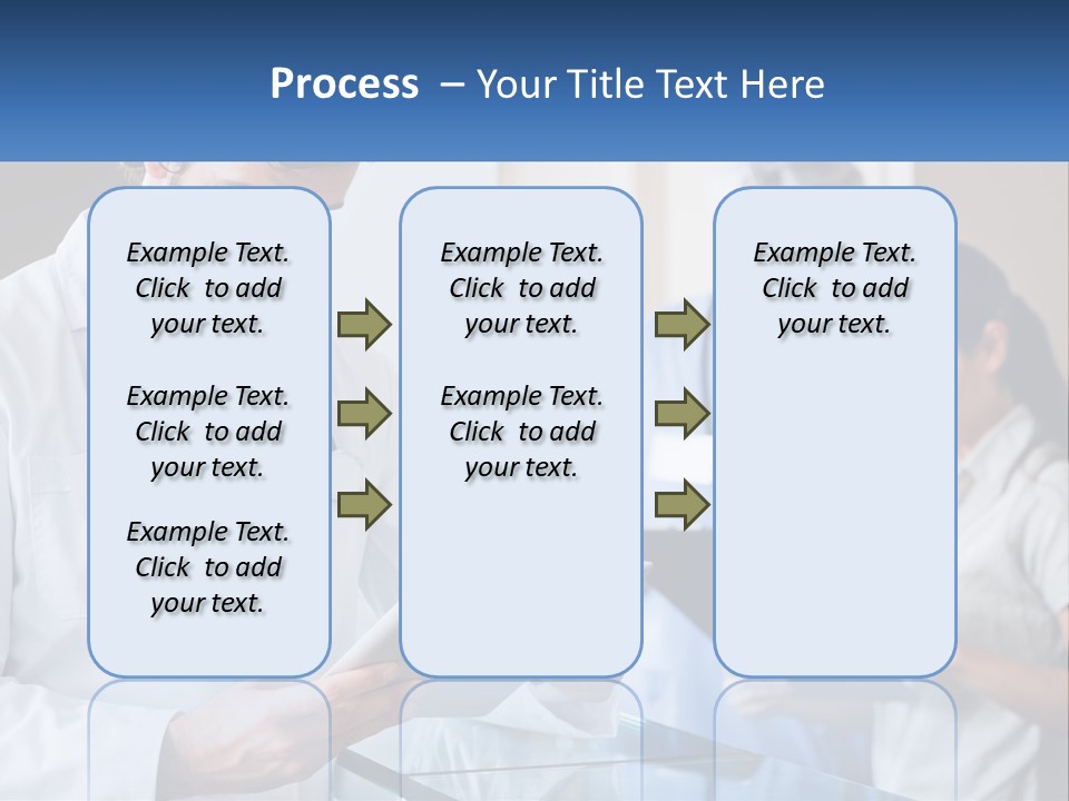A Doctor Is Looking At Something On A Tablet PowerPoint Template