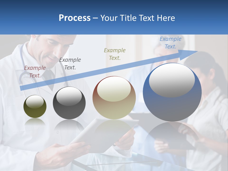 A Doctor Is Looking At Something On A Tablet PowerPoint Template