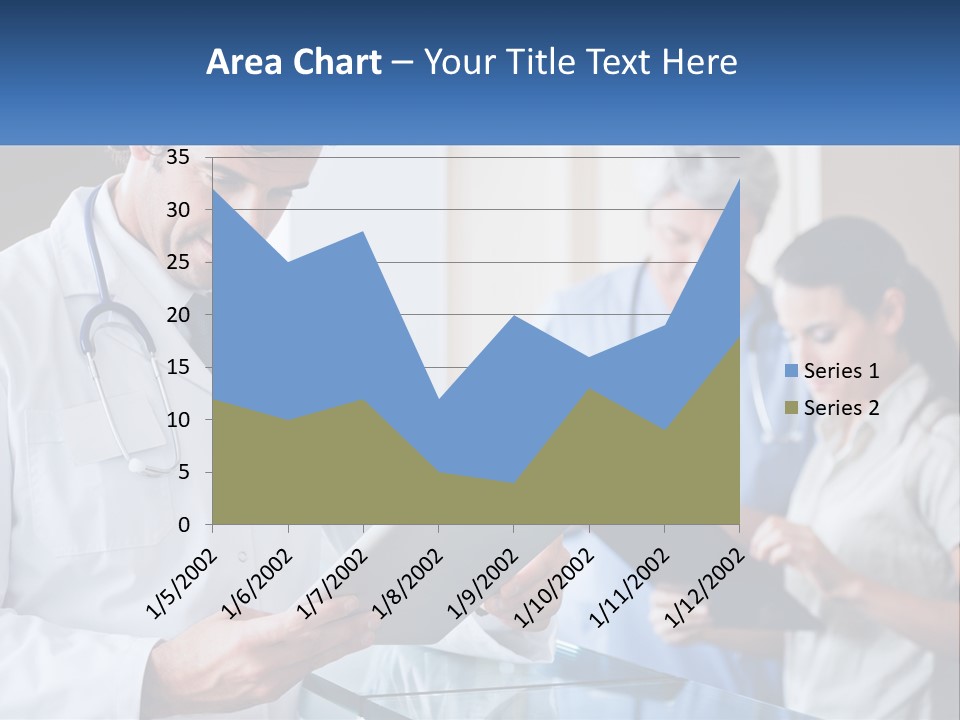 A Doctor Is Looking At Something On A Tablet PowerPoint Template