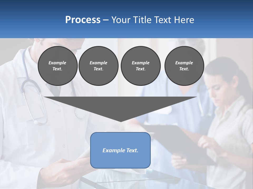 A Doctor Is Looking At Something On A Tablet PowerPoint Template