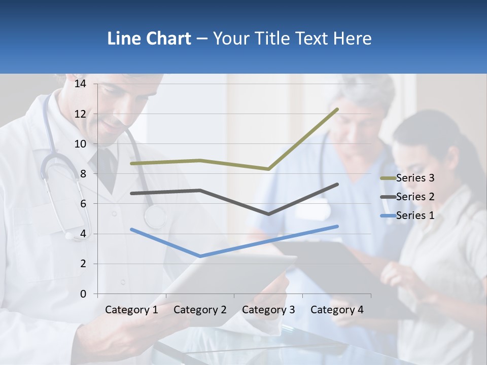 A Doctor Is Looking At Something On A Tablet PowerPoint Template