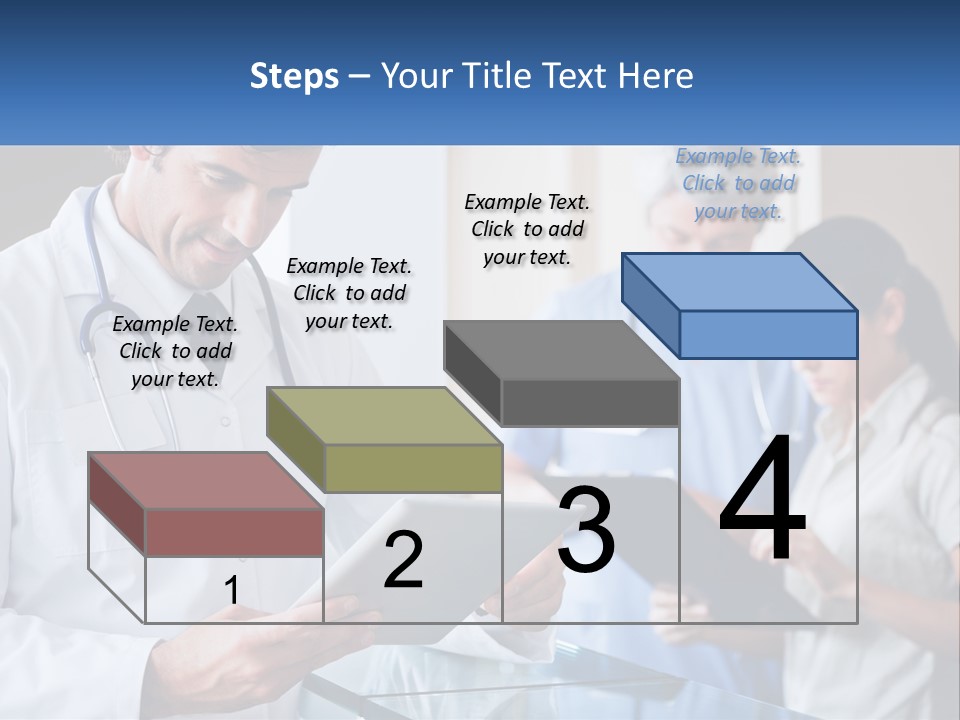 A Doctor Is Looking At Something On A Tablet PowerPoint Template