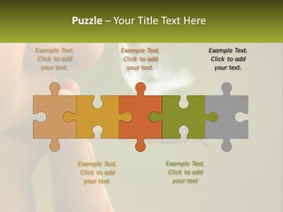 A Woman Smoking A Cigarette With A Green Background PowerPoint Template