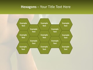 A Woman Smoking A Cigarette With A Green Background PowerPoint Template