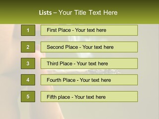 A Woman Smoking A Cigarette With A Green Background PowerPoint Template