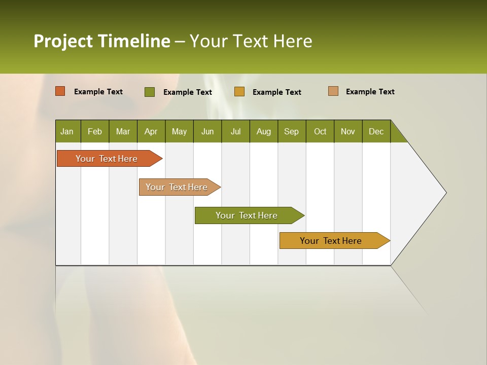 A Woman Smoking A Cigarette With A Green Background PowerPoint Template