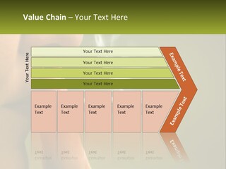 A Woman Smoking A Cigarette With A Green Background PowerPoint Template