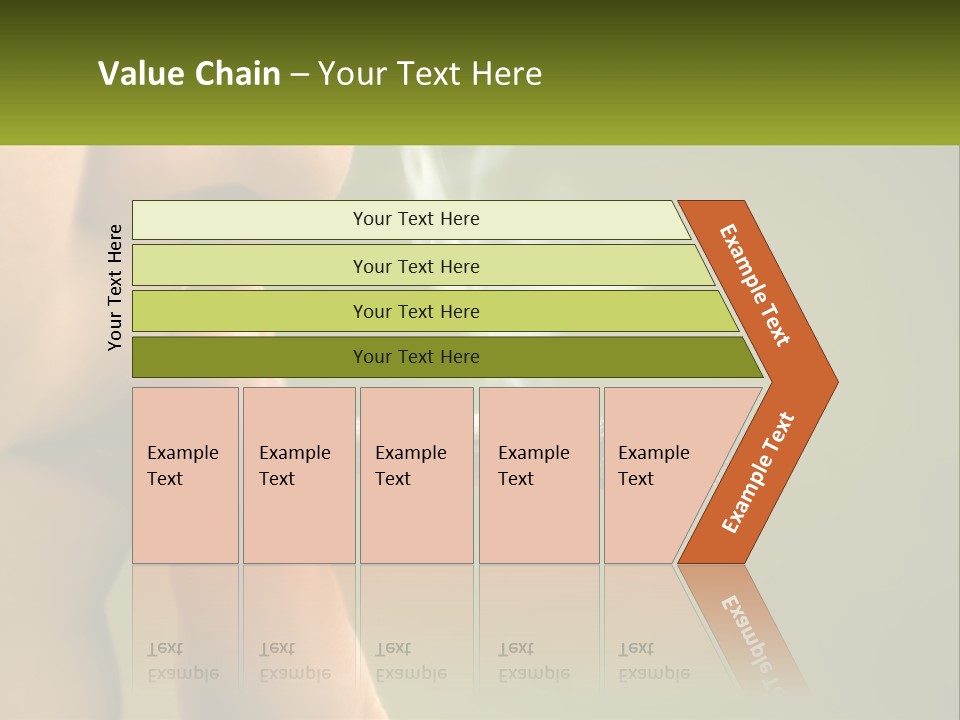 A Woman Smoking A Cigarette With A Green Background PowerPoint Template