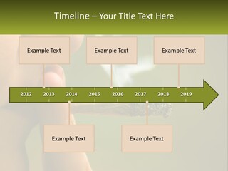 A Woman Smoking A Cigarette With A Green Background PowerPoint Template