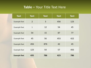 A Woman Smoking A Cigarette With A Green Background PowerPoint Template