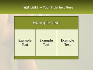 A Woman Smoking A Cigarette With A Green Background PowerPoint Template