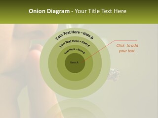 A Woman Smoking A Cigarette With A Green Background PowerPoint Template