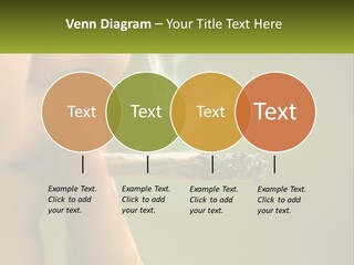 A Woman Smoking A Cigarette With A Green Background PowerPoint Template