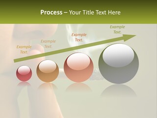 A Woman Smoking A Cigarette With A Green Background PowerPoint Template