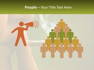 A Woman Smoking A Cigarette With A Green Background PowerPoint Template